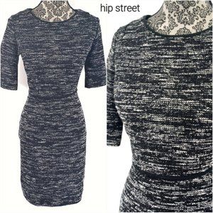 BANANA REPUBLIC SS Heather Space Dye Sweater Stretch Knit Sheath Dress 8